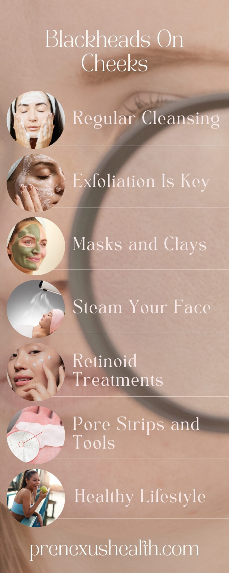 Get Rid Of Blackheads On Cheeks Infographic
